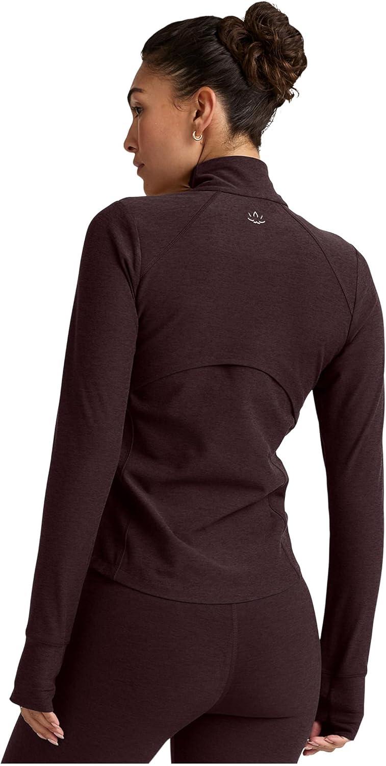 imageBeyond Yoga womens Spacedye Trails Active JacketDark Chocolate Heather