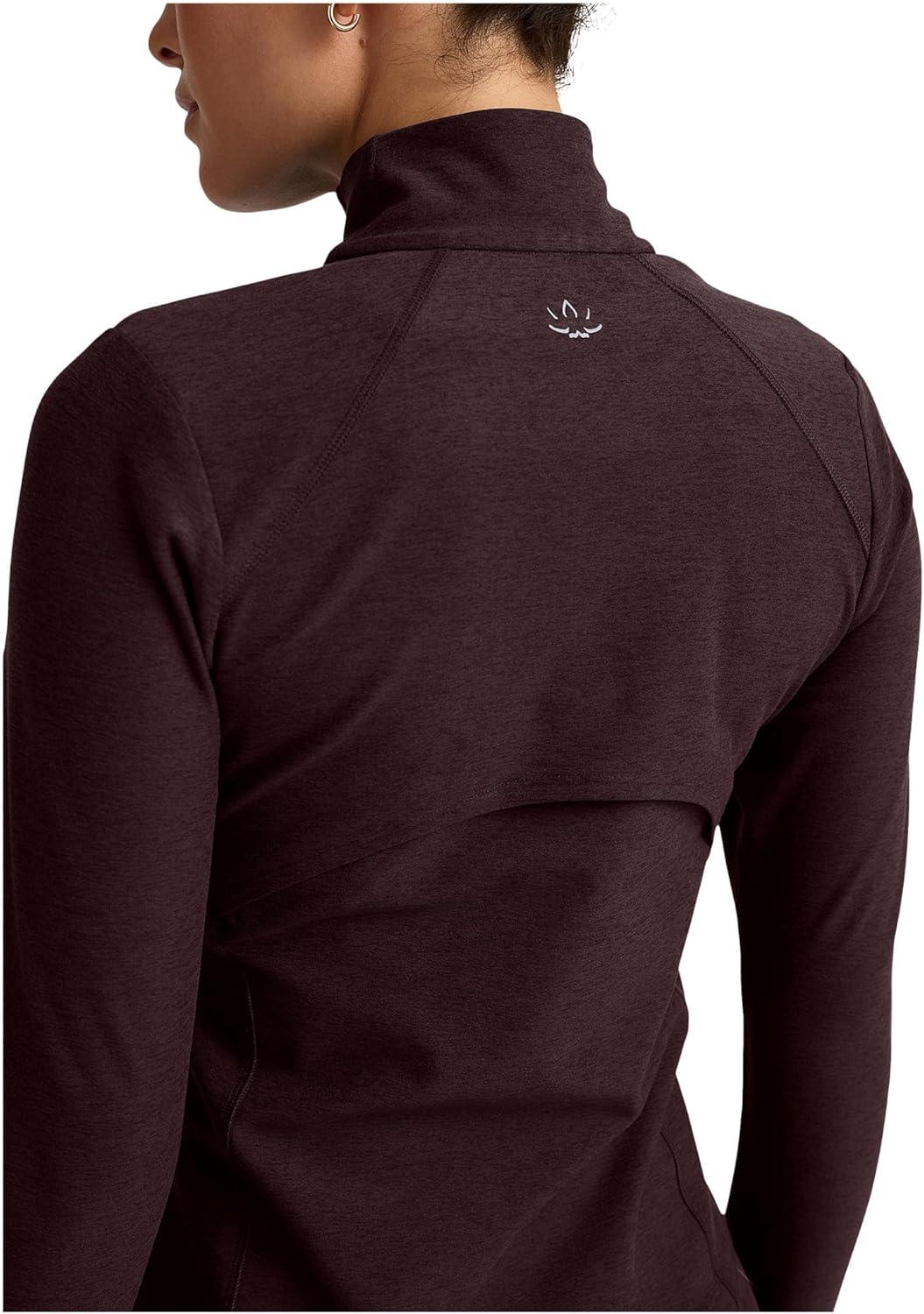imageBeyond Yoga womens Spacedye Trails Active JacketDark Chocolate Heather