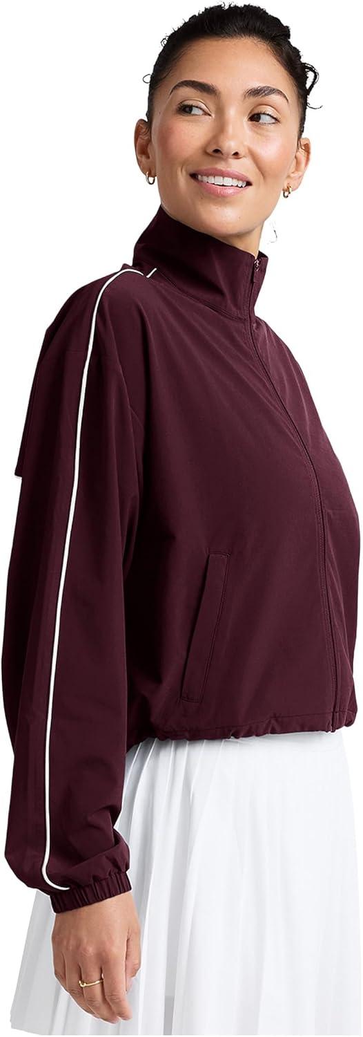 imageBeyond Yoga womens Track JacketBlack Cherry