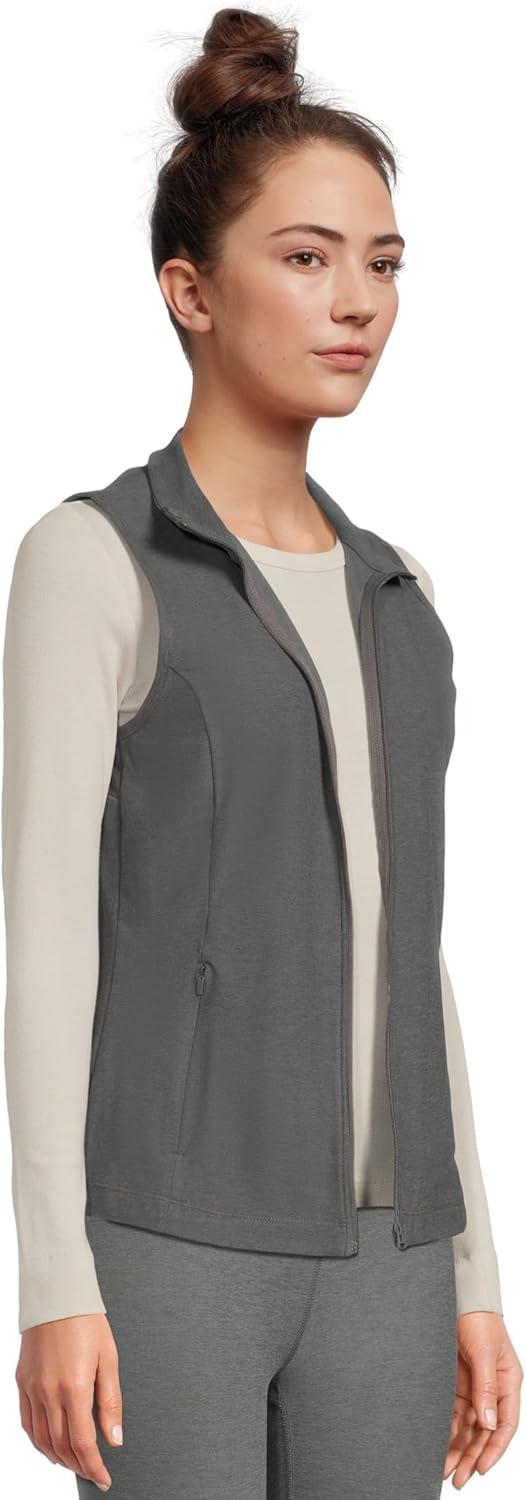 imageBeyond Yoga womens Venice Zipfront VestTrue Gray Heather