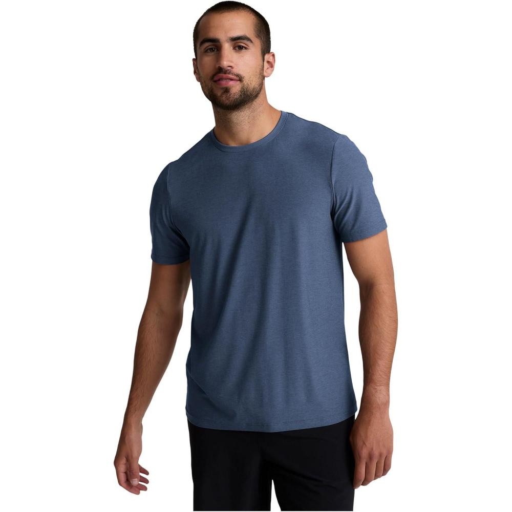 imageBeyond Yoga Mens Always Beyond Crew Tee 20Ocean Indigo Heather