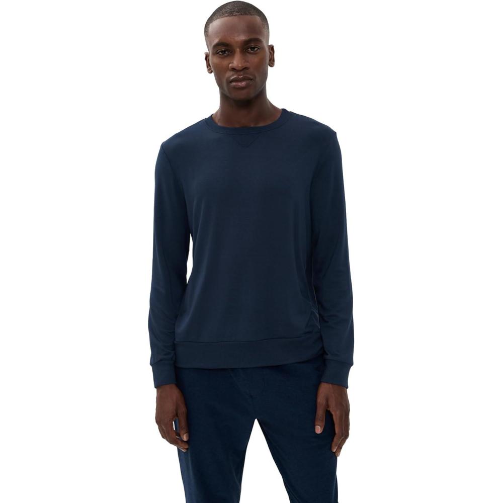 imageBeyond Yoga Mens Always Beyond Pullover CrewNocturnal Navy