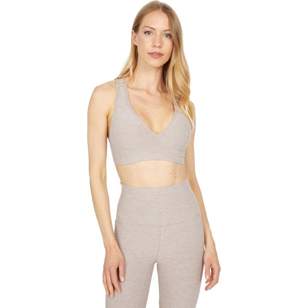 imageBeyond Yoga Spacedye Lift Your Spirits Sports Bra  Ideal for MediumImpact Workout  Moisture Wicking Technology Bra Chai LG One Size