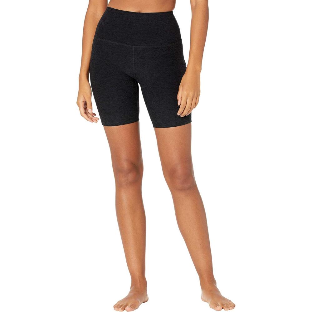 imageBeyond Yoga Spacedye Team Pockets High Waisted Biker ShortsDarkest Night