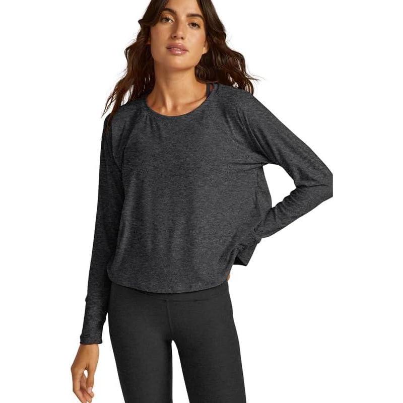 imageBeyond Yoga Womens Featherweight Daydreamer PulloverBlackcharcoal
