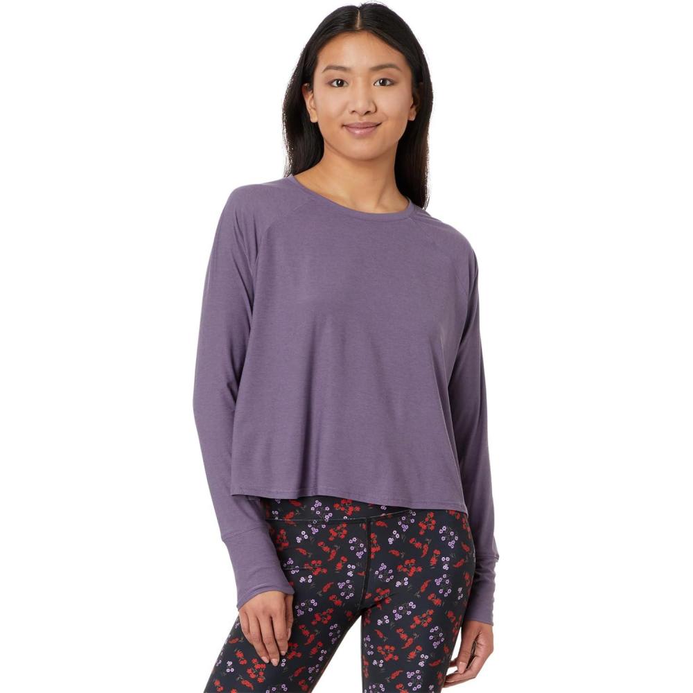 imageBeyond Yoga Womens Featherweight Daydreamer PulloverPurple Haze Heather