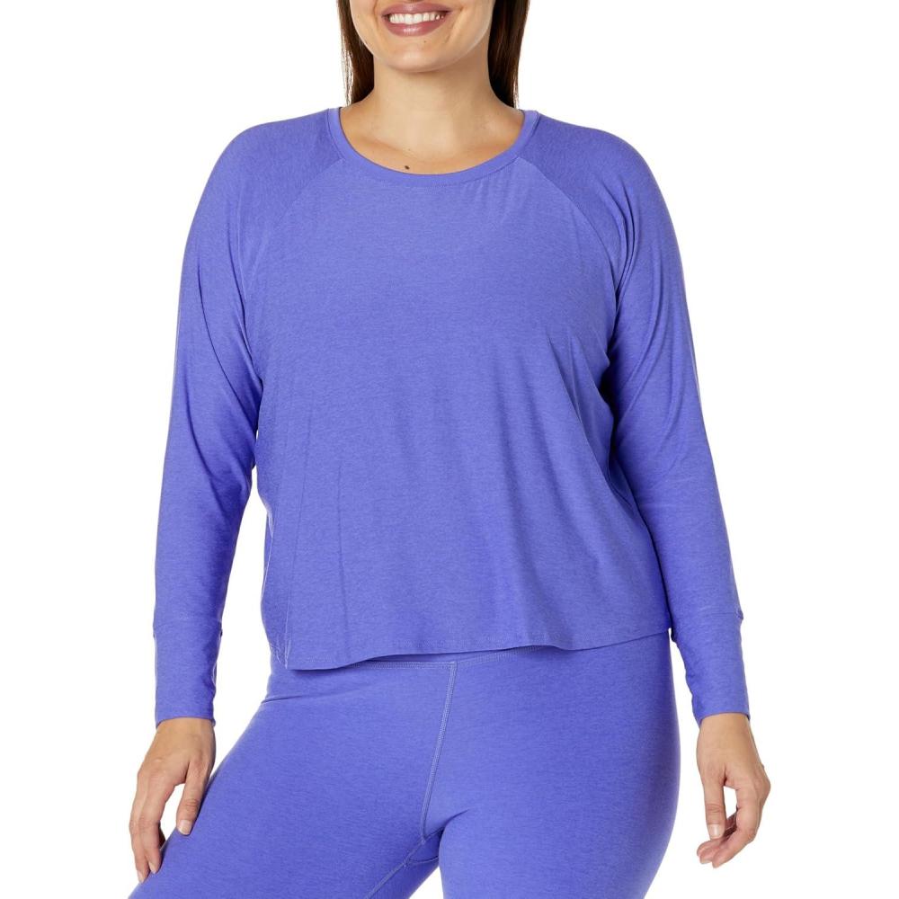 imageBeyond Yoga Womens Featherweight Daydreamer PulloverUltra Violet Heather
