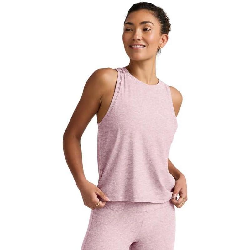 imageBeyond Yoga Womens Featherweight Rebalance TankBlush Blooms Heather