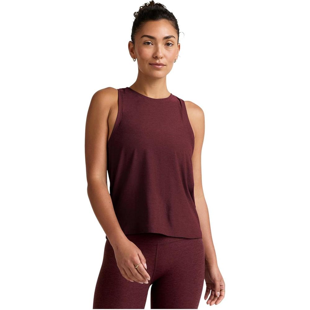 imageBeyond Yoga Womens Featherweight Rebalance TankMidnight Burgundy Heather