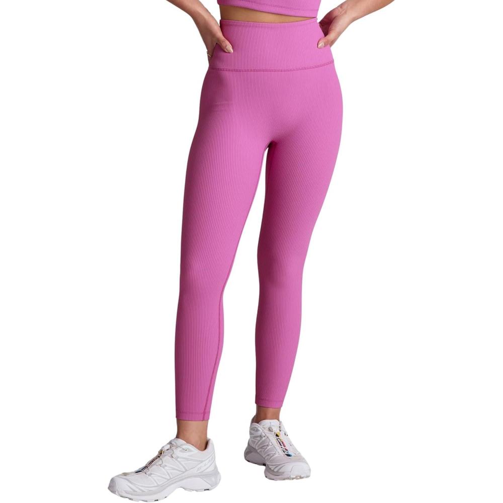 imageBeyond Yoga Womens Impulse Ribbed High Waisted Midi LeggingSunset Violet