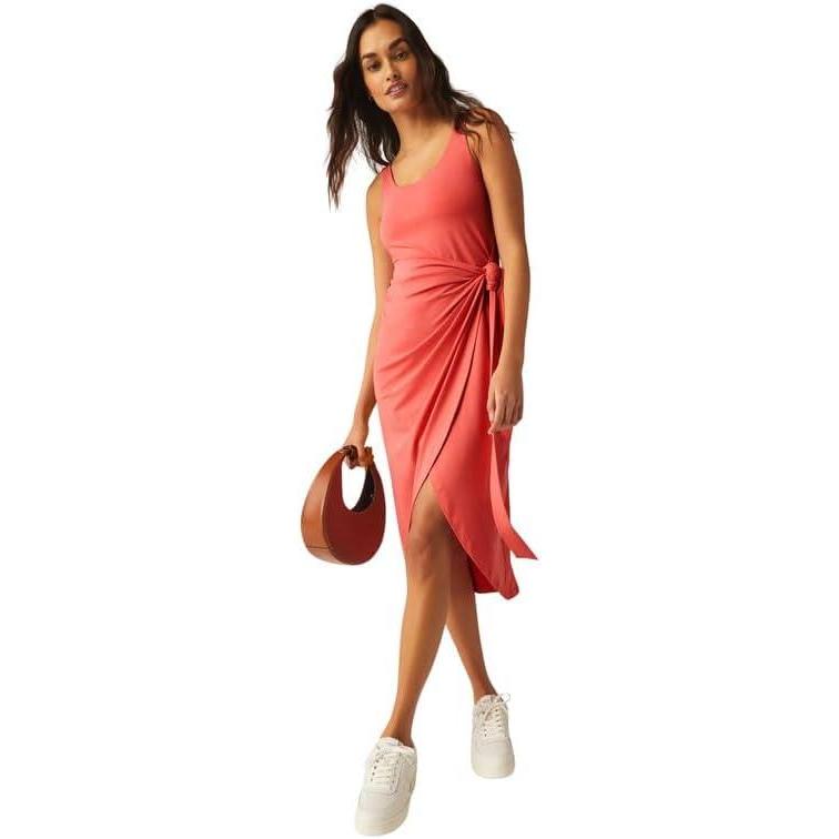imageBeyond Yoga Womens Intrigue Midi DressCoral Glow