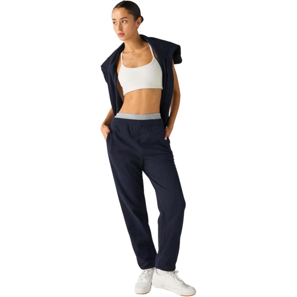 imageBeyond Yoga Womens LuxeFleece SweatpantAfter Dark Navy