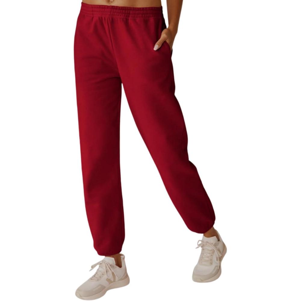 imageBeyond Yoga Womens LuxeFleece SweatpantRuby Red