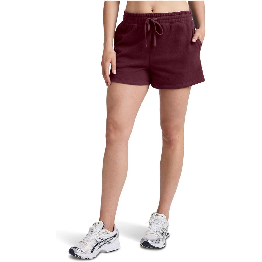 imageBeyond Yoga Womens Luxefleece 35quot Sweat ShortsDark Cherry