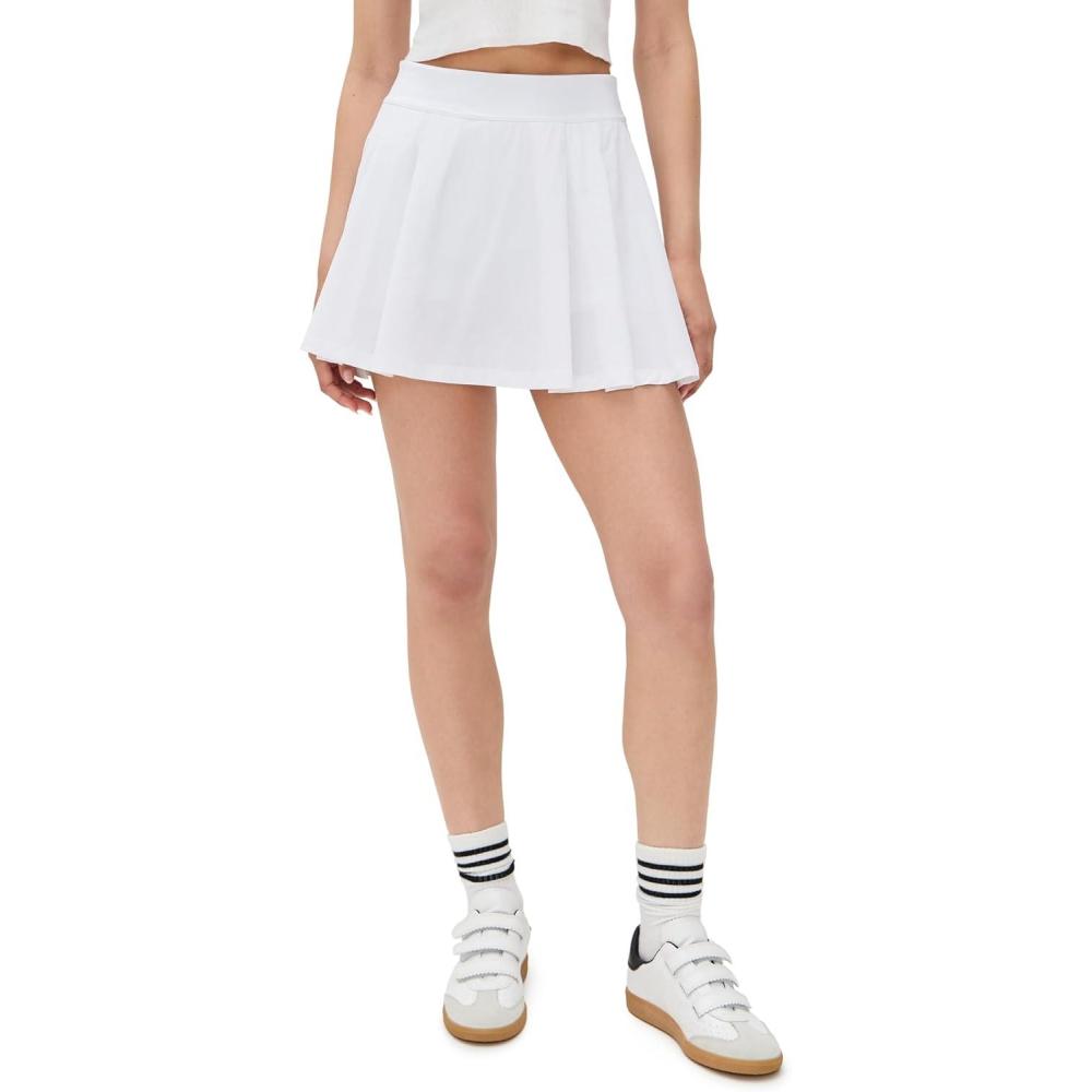 imageBeyond Yoga Womens Score Pleated SkirtTrue White