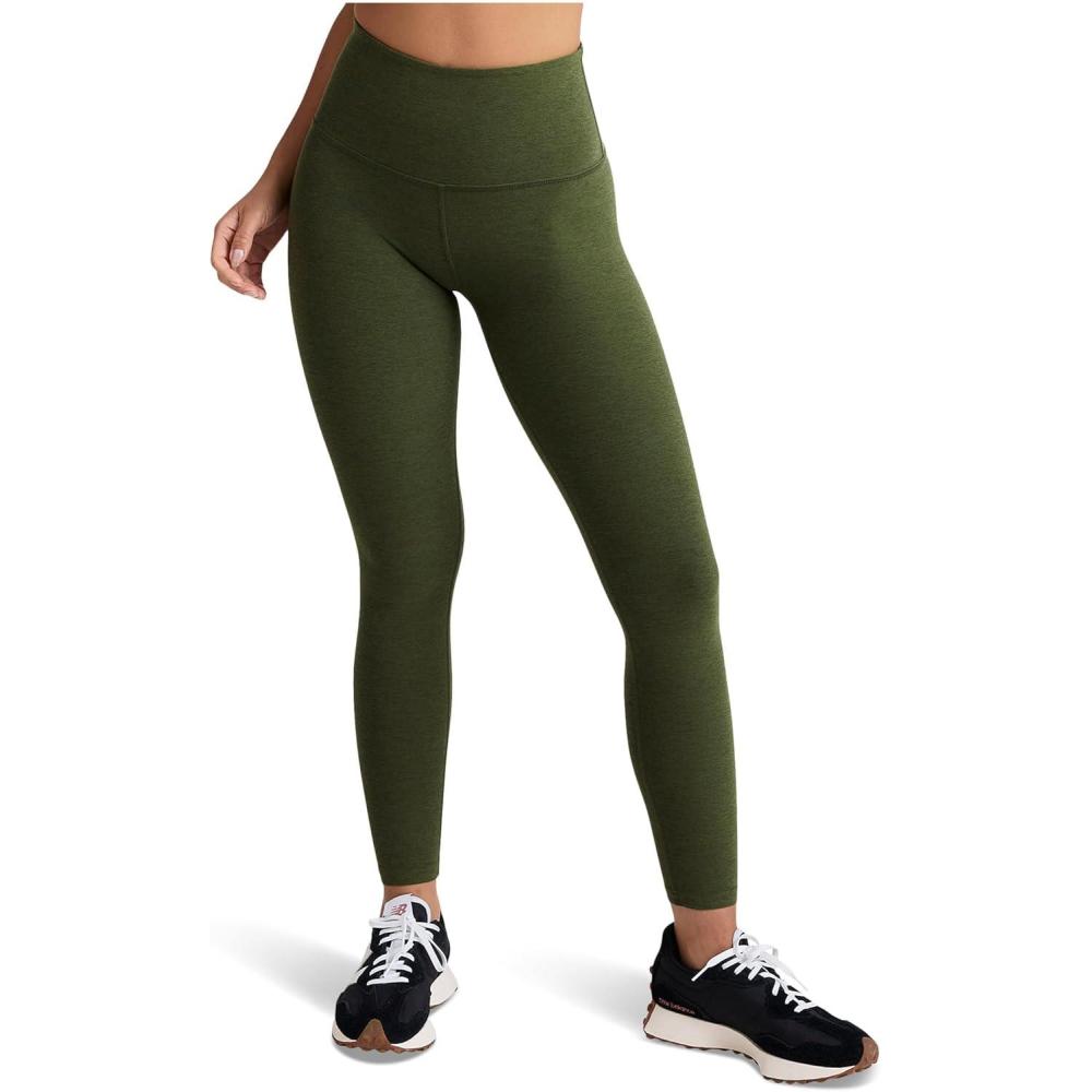 imageBeyond Yoga Womens Spacedye Caught in The Midi High Waisted LeggingArmy Green Heather