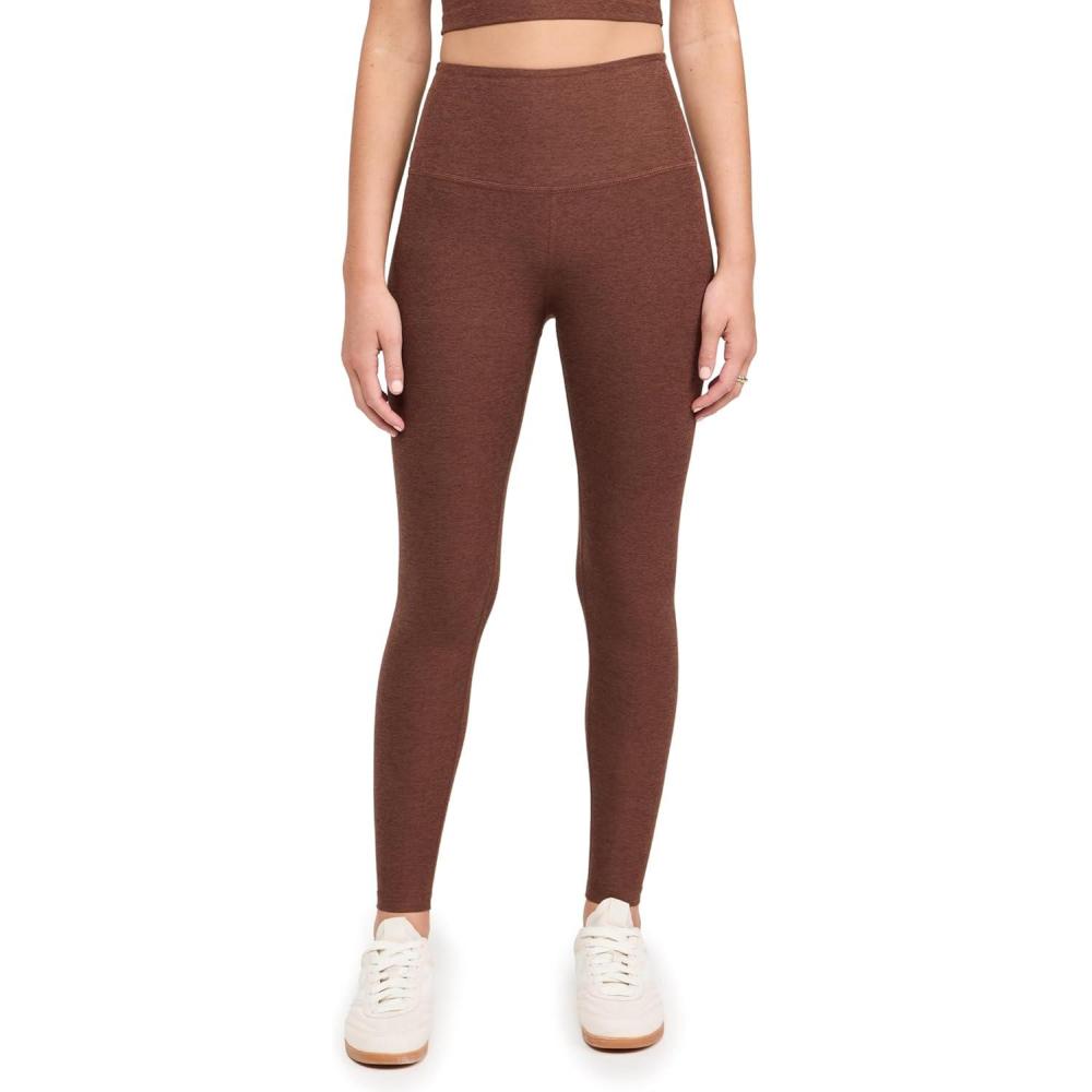imageBeyond Yoga Womens Spacedye Caught in The Midi High Waisted LeggingBold Mocha Heather