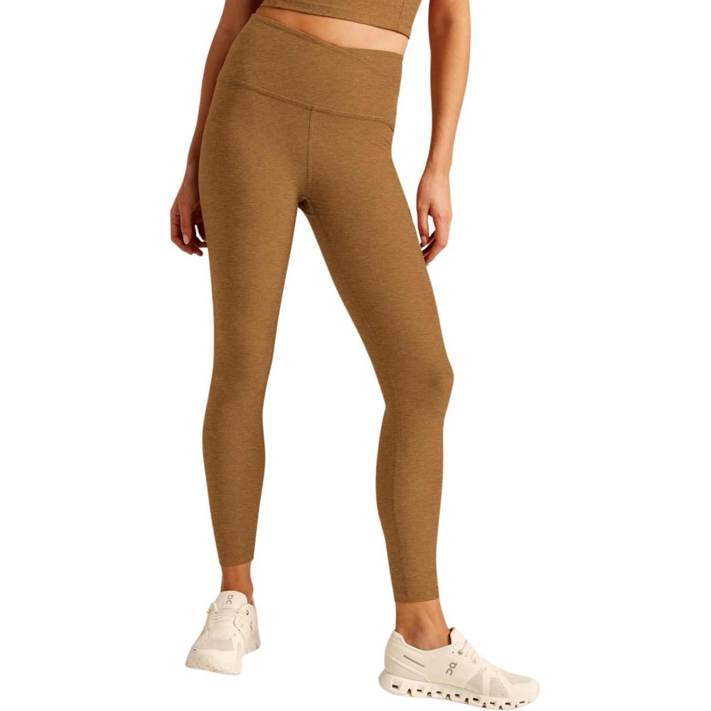 imageBeyond Yoga Womens Spacedye Caught in The Midi High Waisted LeggingCarmel Toffee Heather