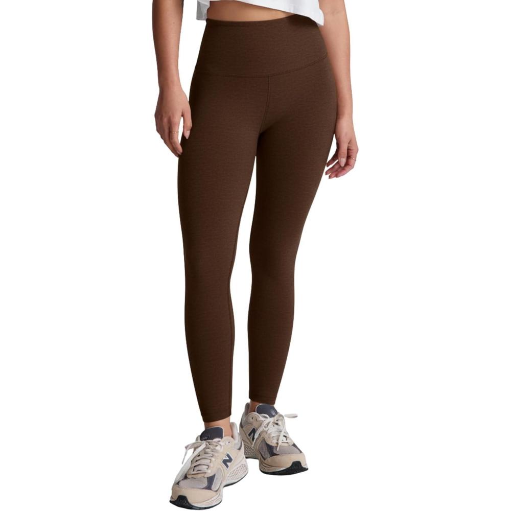 imageBeyond Yoga Womens Spacedye Caught in The Midi High Waisted LeggingChocolate Heather