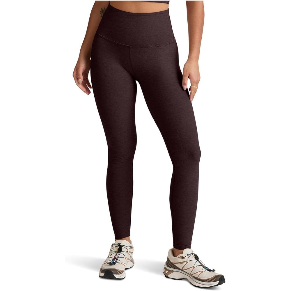 imageBeyond Yoga Womens Spacedye Caught in The Midi High Waisted LeggingDark Chocolate Heather