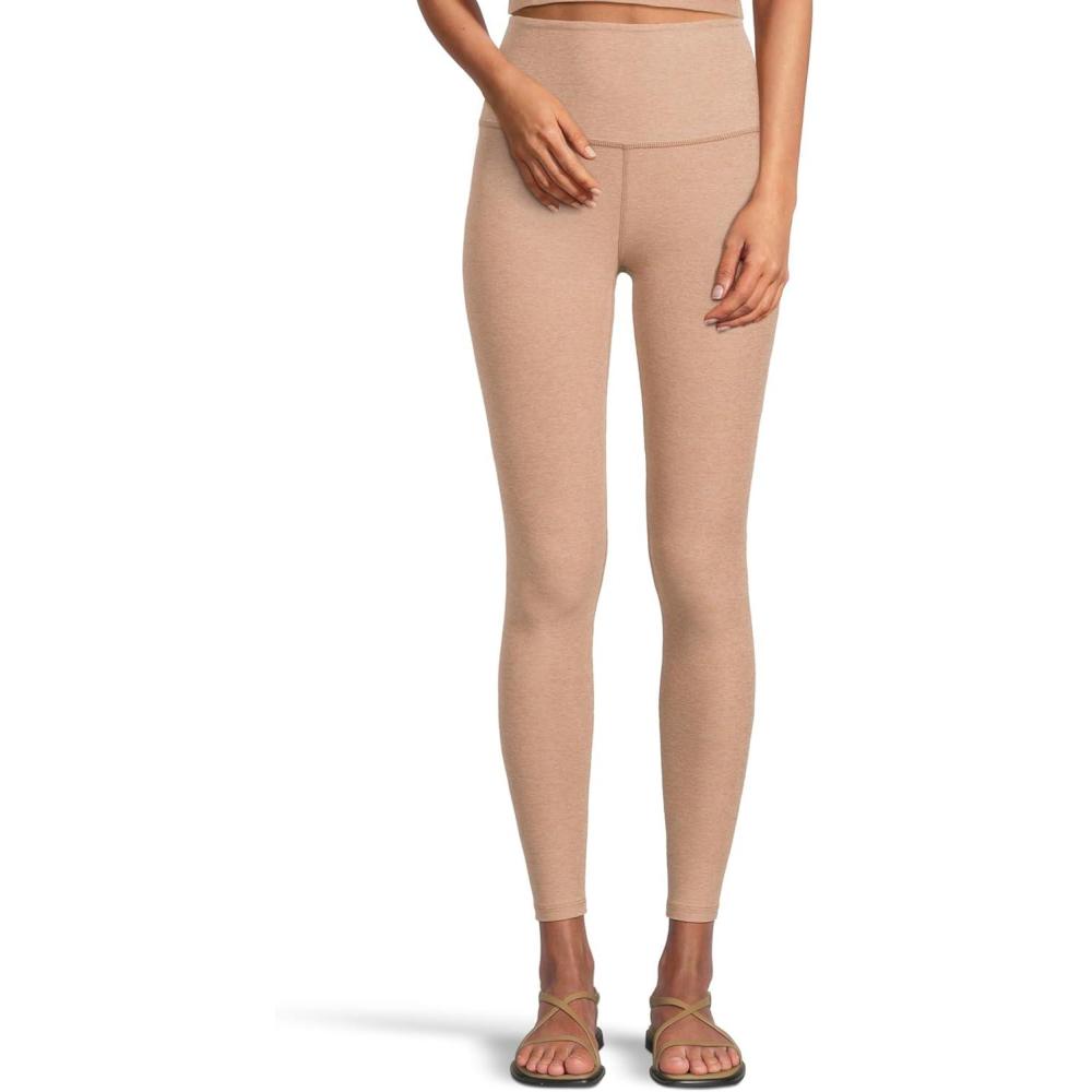 imageBeyond Yoga Womens Spacedye Caught in The Midi High Waisted LeggingDesert Sand Heather