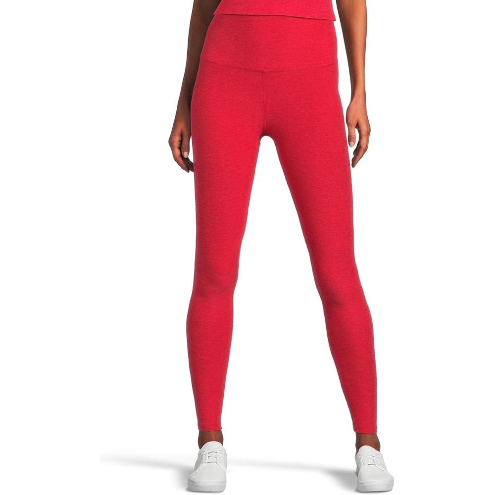 imageBeyond Yoga Womens Spacedye Caught in The Midi High Waisted LeggingRuby Red Heather