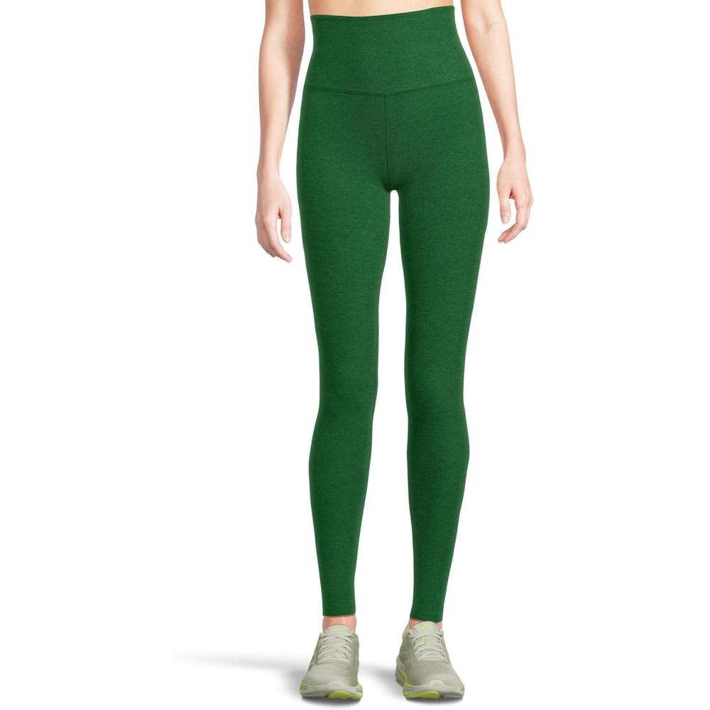 imageBeyond Yoga Womens Spacedye Caught in The Midi High Waisted LeggingSummer Thyme Green Heather
