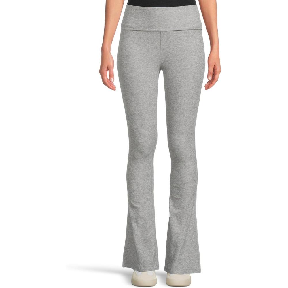 imageBeyond Yoga Womens Spacedye Foldover Bootcut PantSilver Mist