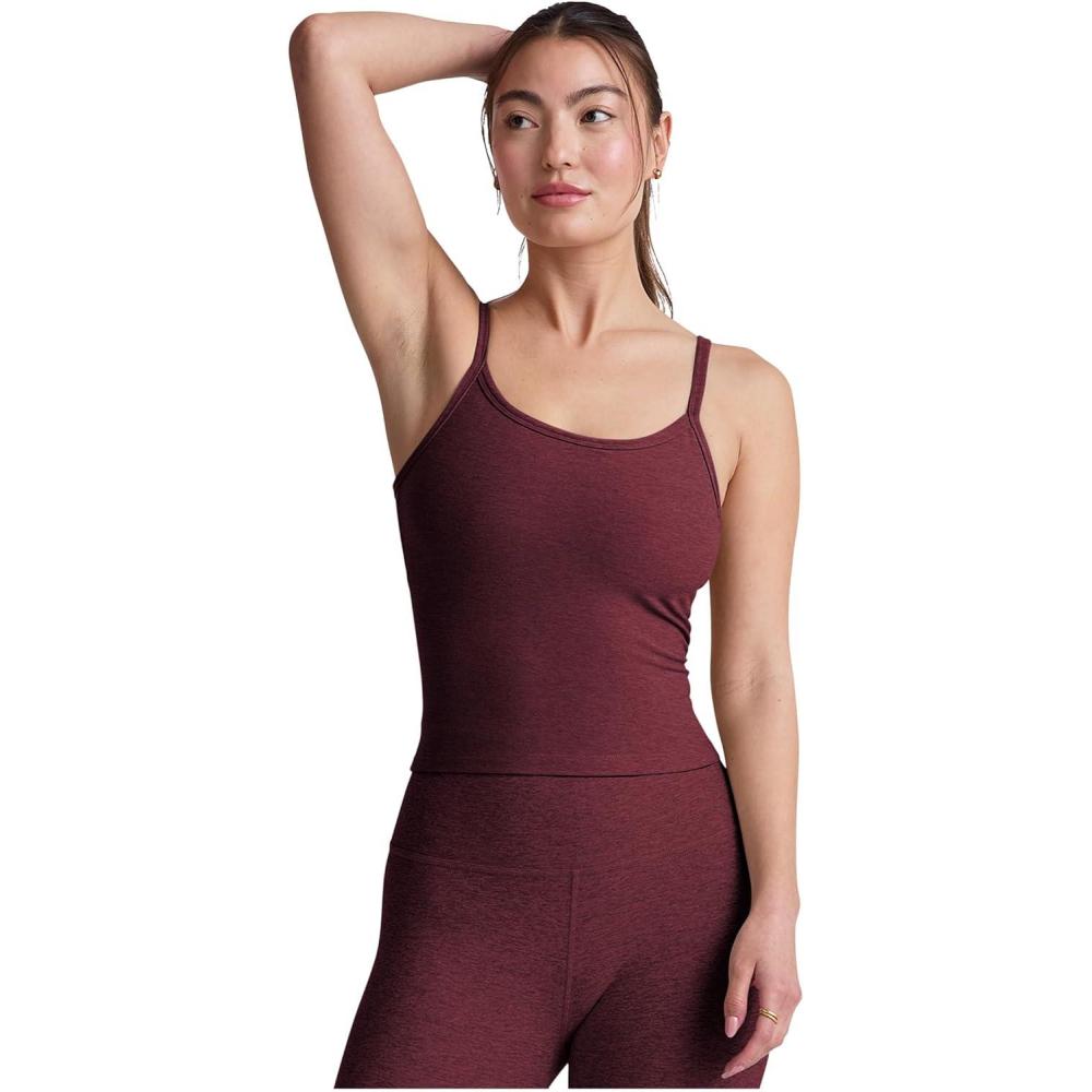 imageBeyond Yoga Womens Spacedye Forever TankMidnight Burgundy Heather