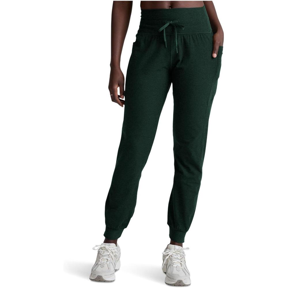 imageBeyond Yoga Womens Spacedye Go Pocket JoggersDark Spruce Green Heather
