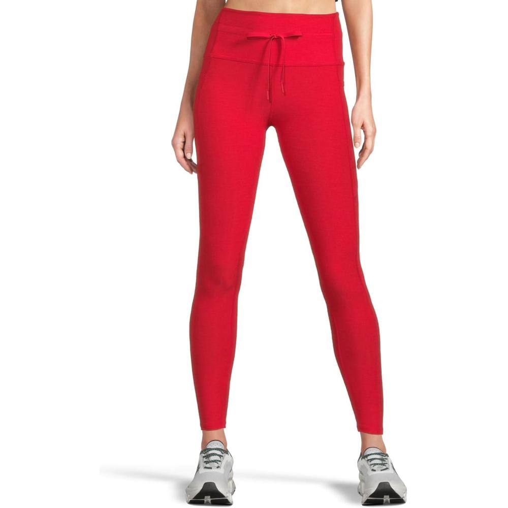 imageBeyond Yoga Womens Spacedye Go Pocket Midi LeggingCandy Apple Red Heather