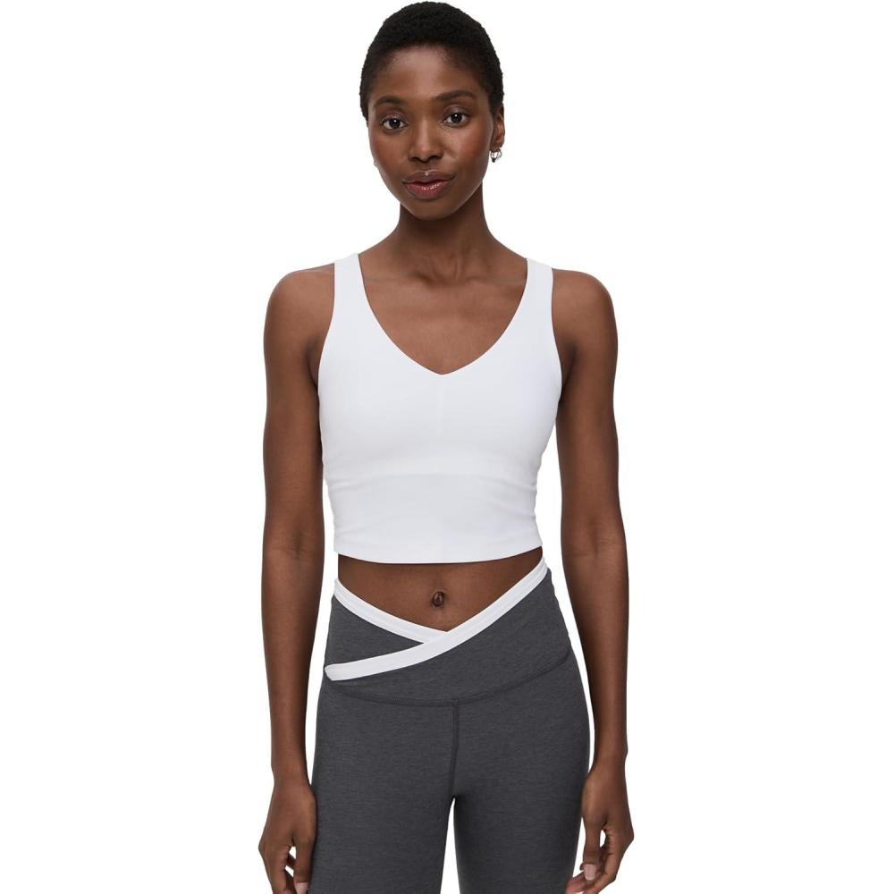 imageBeyond Yoga Womens Spacedye Good Day Cropped TankWhite