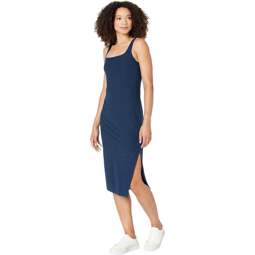 imageBeyond Yoga Womens Spacedye Icon Midi DressNocturnal Navy