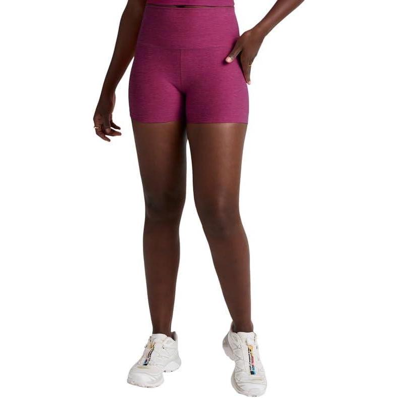 imageBeyond Yoga Womens Spacedye Keep Pace 3quot ShortsMagenta Heather