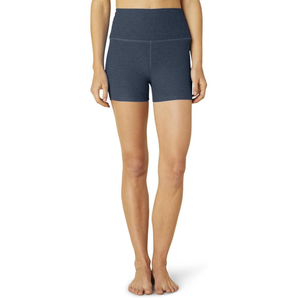 imageBeyond Yoga Womens Spacedye Keep Pace 3quot ShortsNocturnal Navy