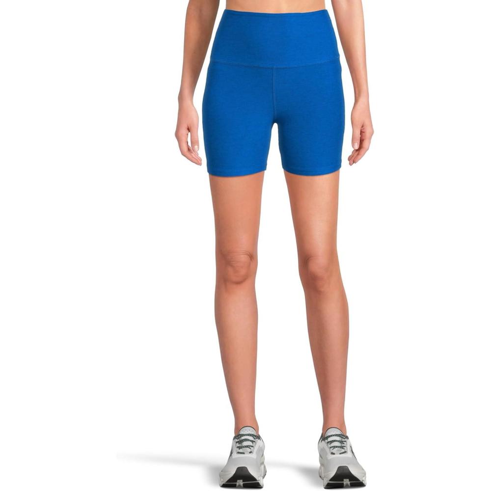 imageBeyond Yoga Womens Spacedye Keep Pace 5quot ShortCourt Blue Heather