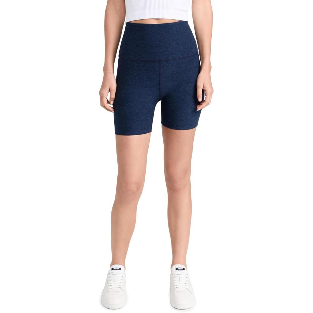 imageBeyond Yoga Womens Spacedye Keep Pace 5quot ShortNocturnal Navy