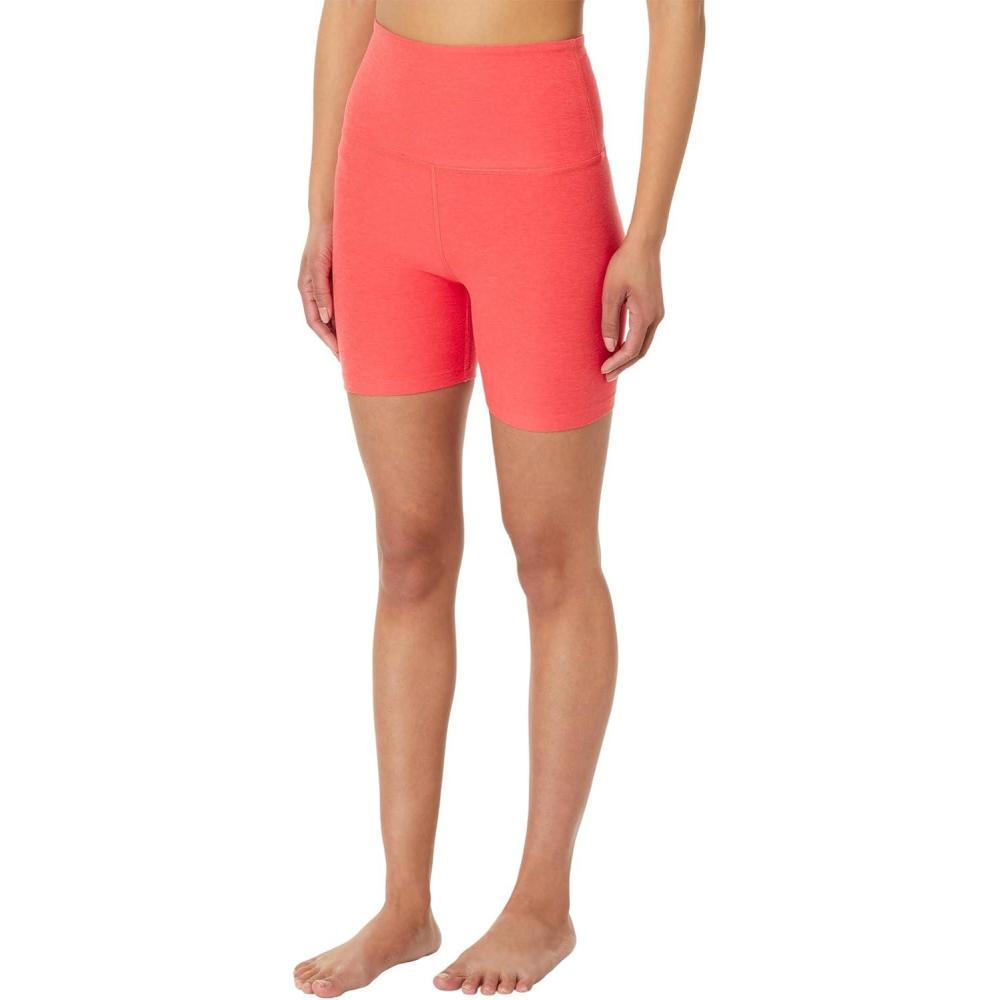 imageBeyond Yoga Womens Spacedye Keep Pace 5quot ShortRed Ash Heather