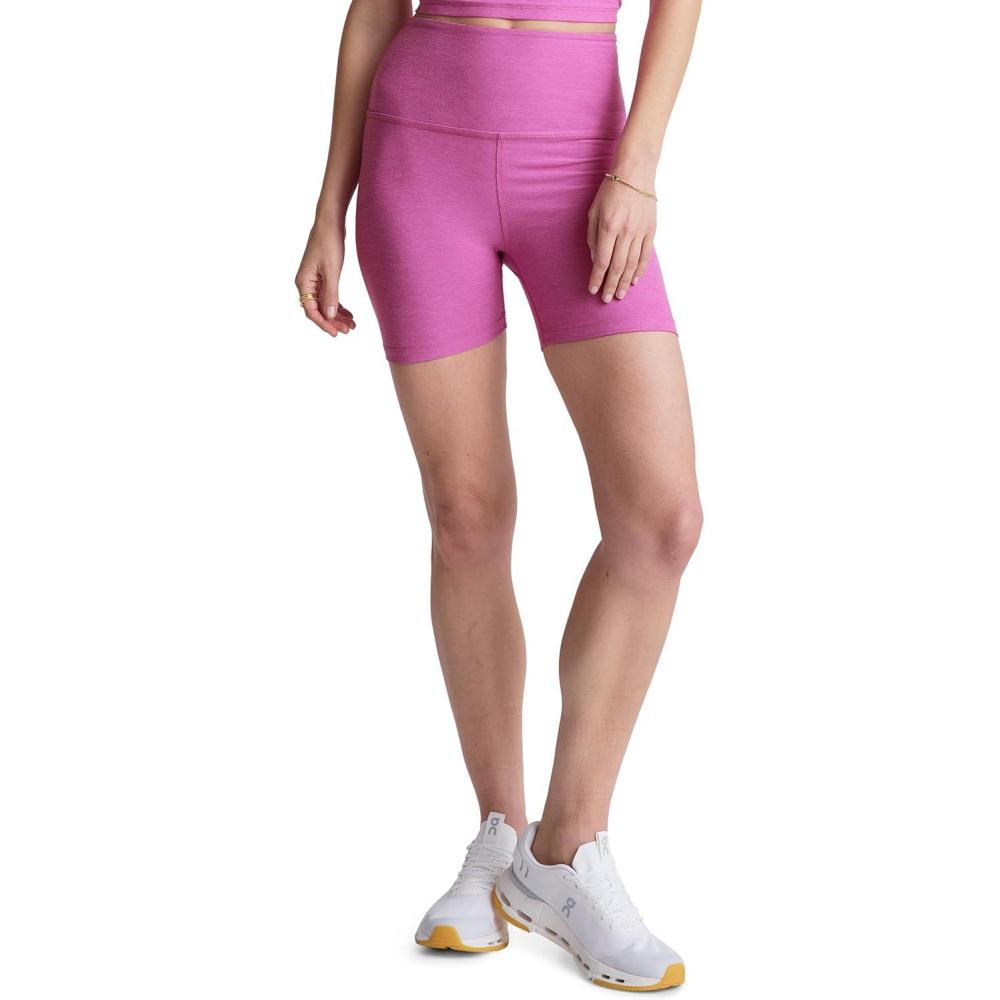 imageBeyond Yoga Womens Spacedye Keep Pace 5quot ShortSunset Violet Heather