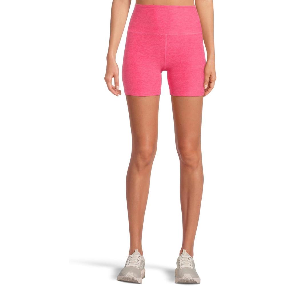 imageBeyond Yoga Womens Spacedye Keep Pace 5quot ShortVivid Pink Heather