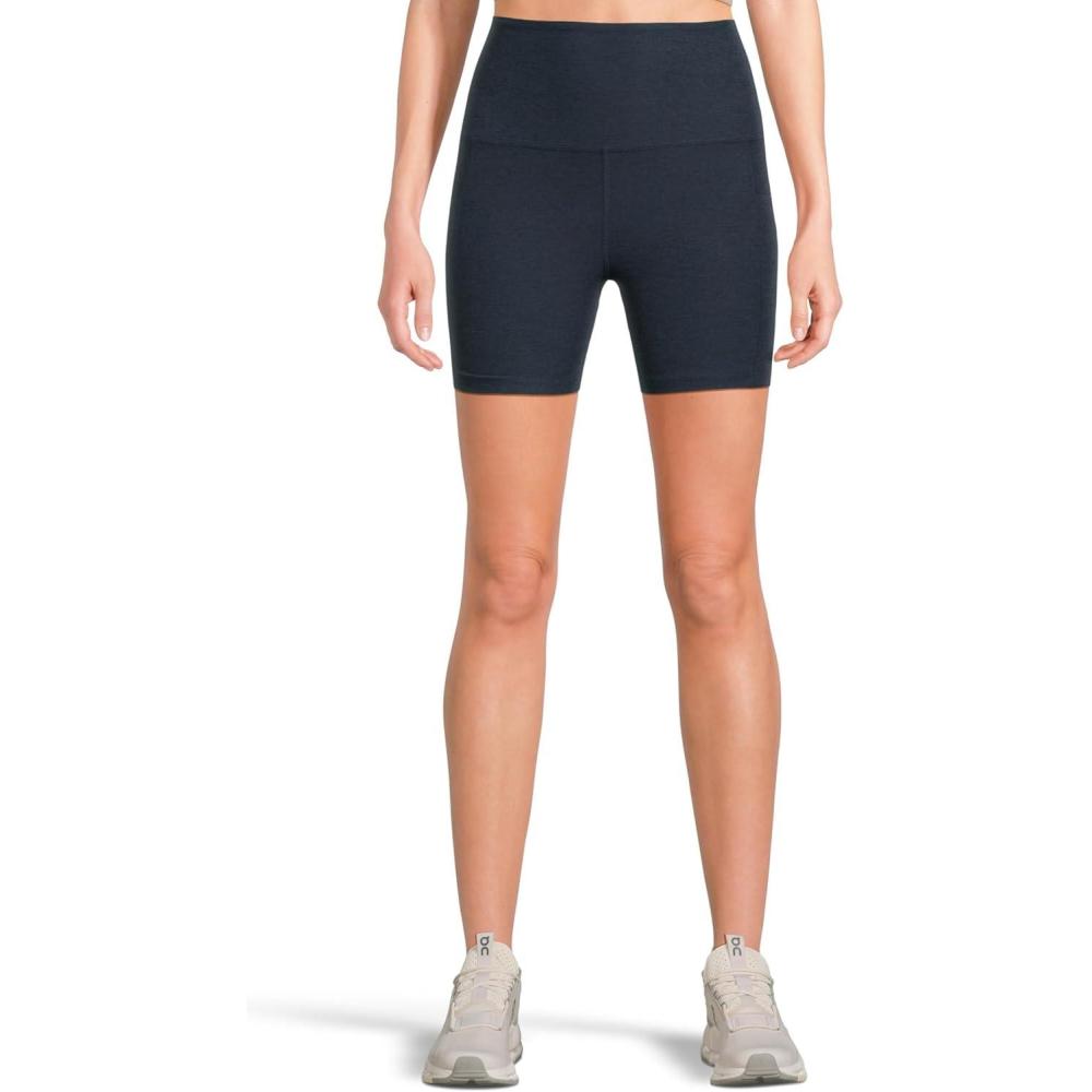 imageBeyond Yoga Womens Spacedye Keep Pace Pocket 5quot ShortsNocturnal Navy