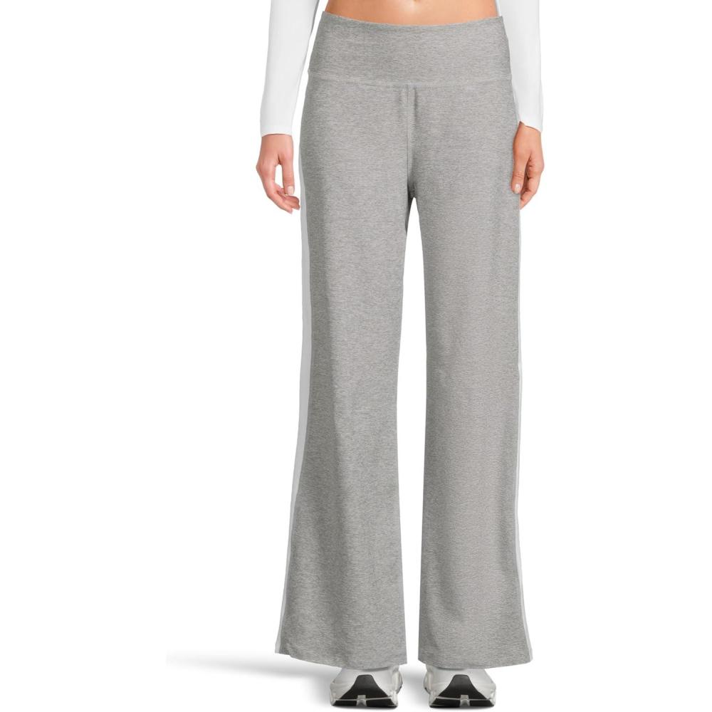 imageBeyond Yoga Womens Spacedye Line Up Wide Leg PantSilver MistCloud White