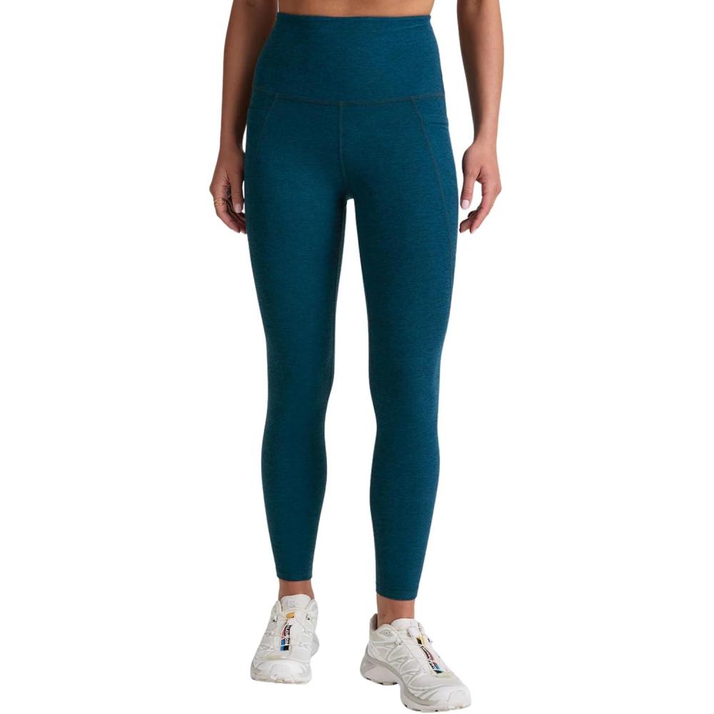 imageBeyond Yoga Womens Spacedye Out of Pocket HighWaisted Midi LeggingBlue Gem Heather