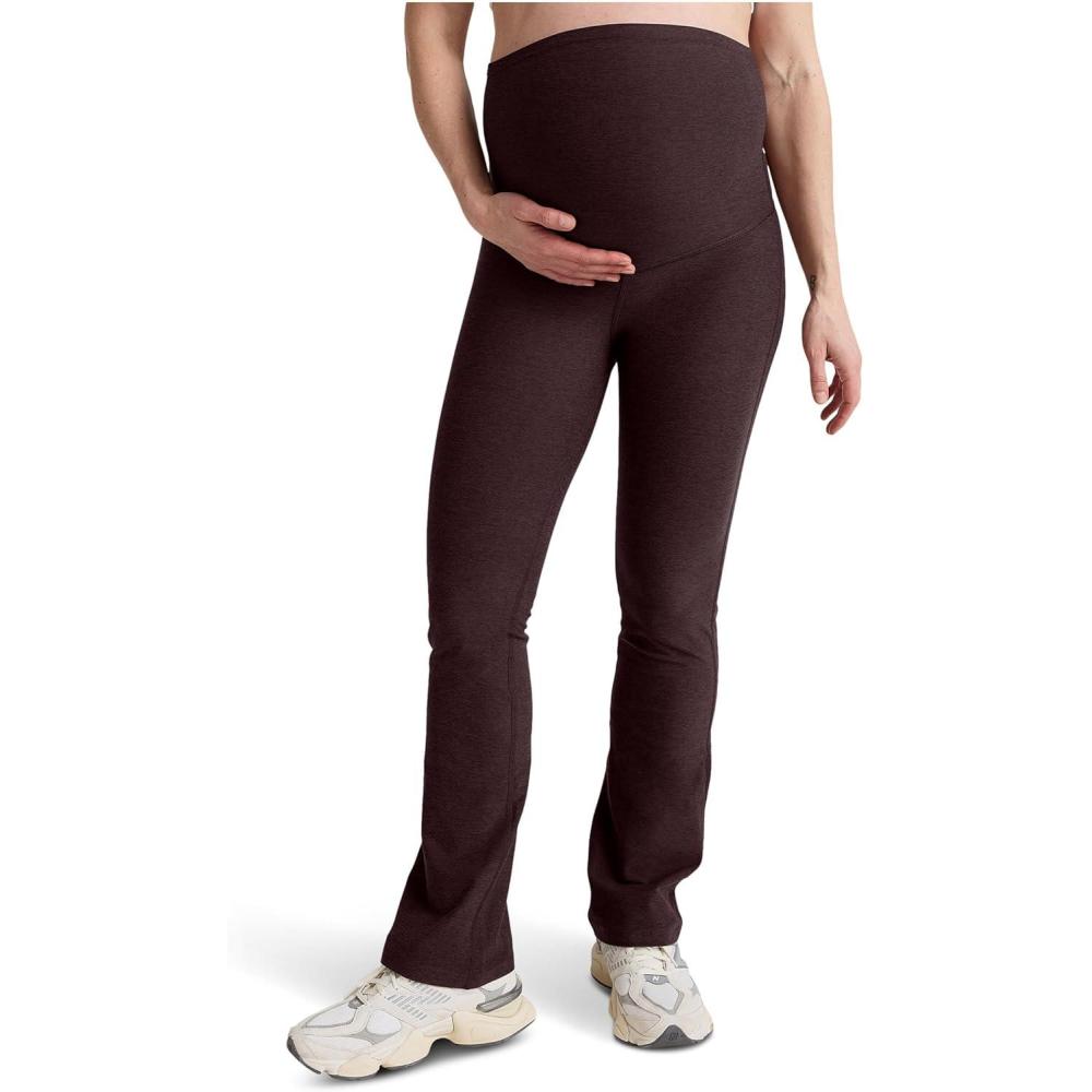 imageBeyond Yoga Womens Spacedye Practice Maternity PantsDark Chocolate Heather