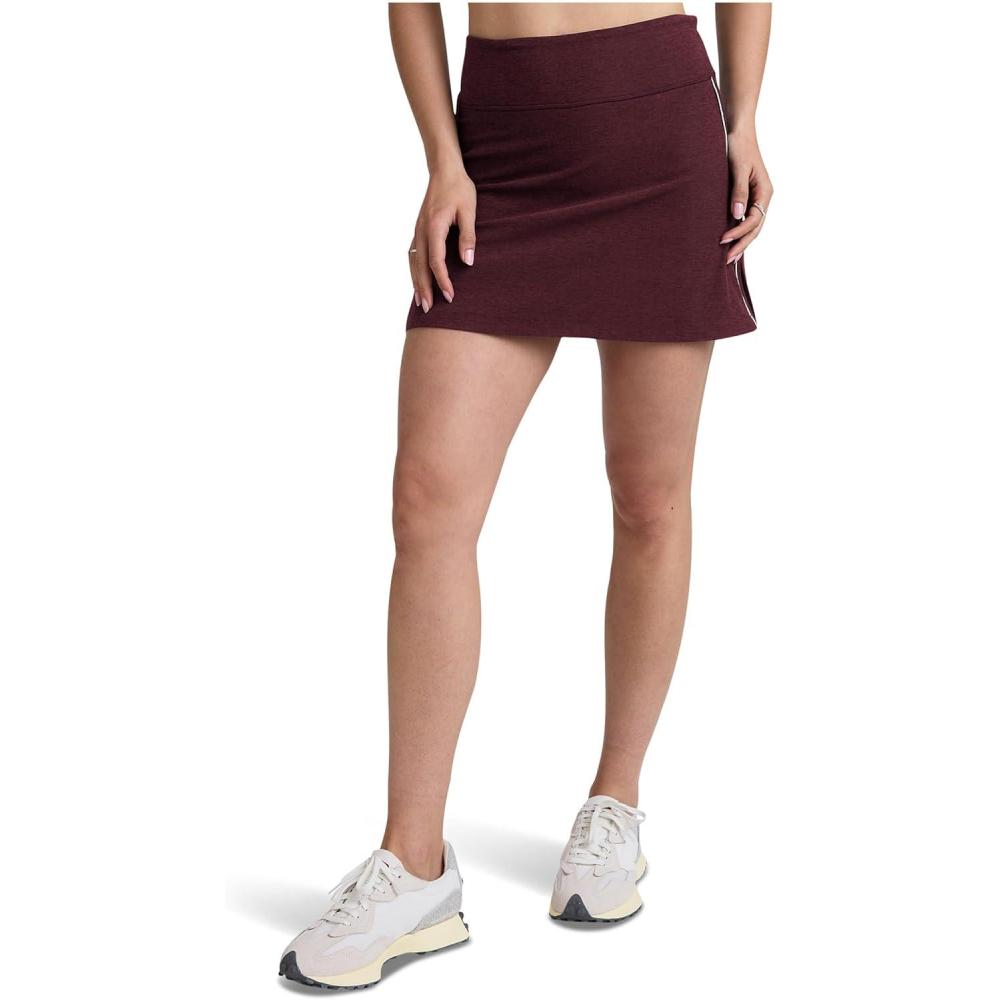 imageBeyond Yoga Womens Spacedye Ready SkirtMidnight Burgundy Heather