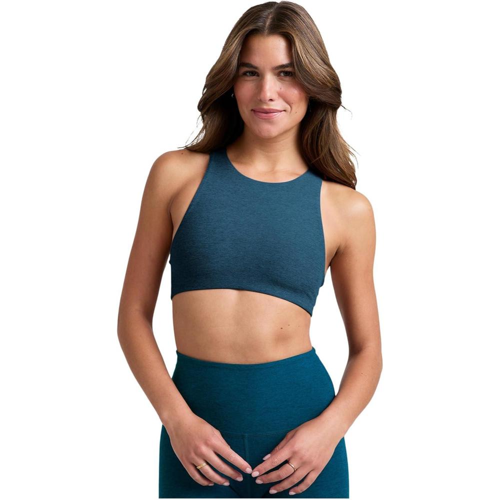 imageBeyond Yoga Womens Spacedye Refocus BraBlue Gem Heather