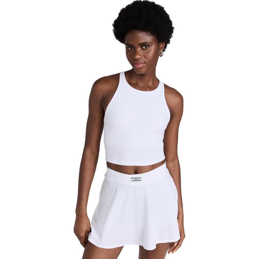 imageBeyond Yoga Womens Spacedye Refocus Cropped TankCloud White