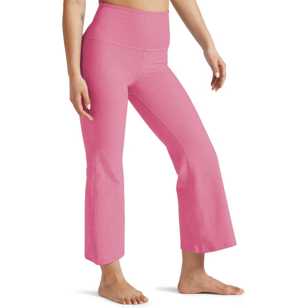imageBeyond Yoga Womens Spacedye Retro Cropped PantsPink Bloom Heather