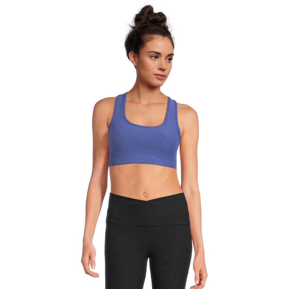 imageBeyond Yoga Womens Spacedye Simplicity BraEternal Blue Heather