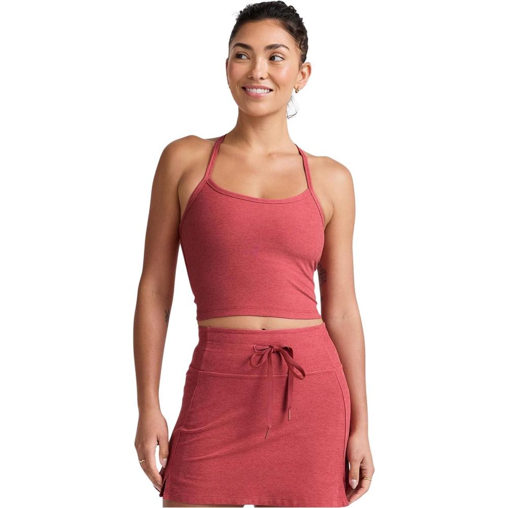 imageBeyond Yoga Womens Spacedye Slim Racerback Cropped TankFaded Rose Heather